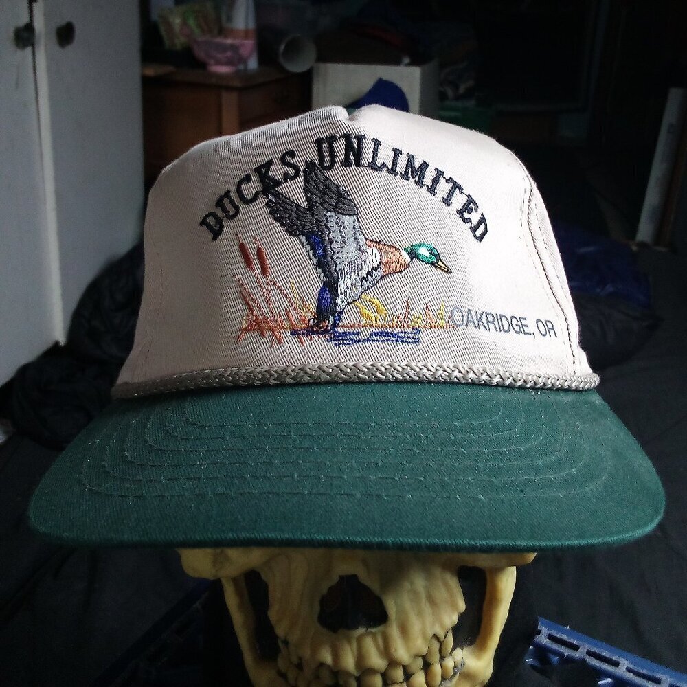 Vintage Ducks Unlimited Oakridge Oregon Rope Snap Hat